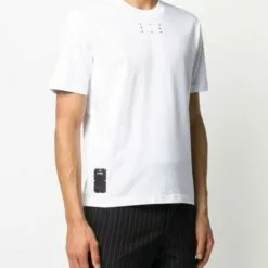MCQ Stitch Print T-shirt In 9000 WHITE - T-Shirts -MCQ store online 15773520 28841293 600