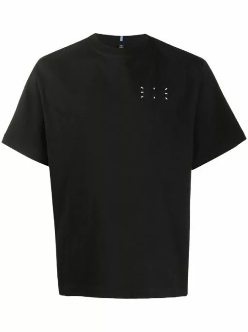 MCQ Crew-neck Cotton T-shirt In 1000 BLACK - T-Shirts -MCQ store online 15773524 28841317 600