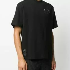 MCQ Crew-neck Cotton T-shirt In 1000 BLACK - T-Shirts -MCQ store online 15773524 28841319 600