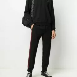 MCQ Stitch Print Sweatshirt In 1000 BLACK - Sweatshirts -MCQ store online 15786888 28849864 600