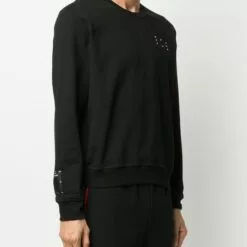 MCQ Stitch Print Sweatshirt In 1000 BLACK - Sweatshirts -MCQ store online 15786888 28849867 600