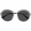 MCQ Layered Round Frame Sunglasses In 001 - -MCQ store online 16006764 29903345 600