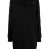 MCQ Logo Print Hooded Dress In 1000 DARKEST BLACK - Day Dresses -MCQ store online 16296145 31329193 600