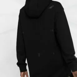 MCQ Logo Print Hooded Dress In 1000 DARKEST BLACK - Day Dresses -MCQ store online 16296145 31329194 600