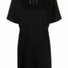 MCQ Logo Print T-shirt Dress In 1000 DARKEST BLACK - Day Dresses -MCQ store online 16296153 31330067 600
