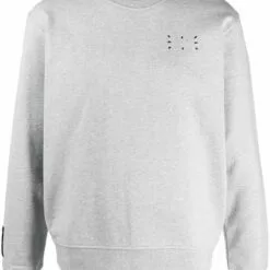 MCQ Patch-detail Crew-neck Sweatshirt In 1230 GREY - Sweatshirts