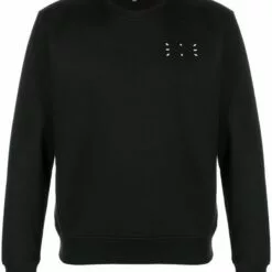 MCQ Chest Print Detail Sweatshirt In 1000 - BLACK - Sweatshirts