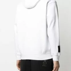 MCQ Signature Stitch Drawstring Hoodie In 9000 WHITE - Hoodies -MCQ store online 16324979 31271388 600