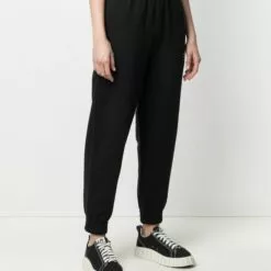 MCQ Graphic-print Cotton Track Trousers In 1000 BLACK - Track Pants -MCQ store online 16325386 31482180 600