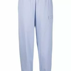 MCQ Graphic-print Cotton Track Trousers In 5355 Blue - Track Pants