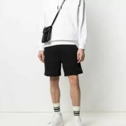 MCQ Cotton Track Shorts In 1000 BLACK - Track & Running Shorts -MCQ store online 16327269 31273548 600