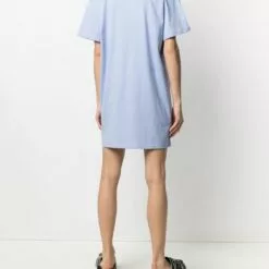 MCQ Logo Print T-shirt Dress In 5355 Blue - Day Dresses -MCQ store online 16390960 31612835 600