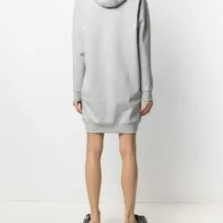 MCQ Logo-patch Sweater Dress In 1230 GREY - Day Dresses -MCQ store online 16391627 31612851 600