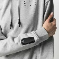 MCQ Logo-patch Sweater Dress In 1230 GREY - Day Dresses -MCQ store online 16391627 31612853 600