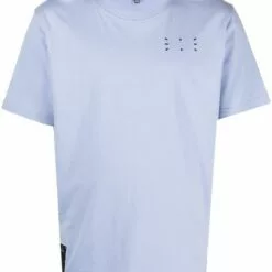 MCQ Logo Patch Cotton T-shirt In 5355 Blue - T-Shirts