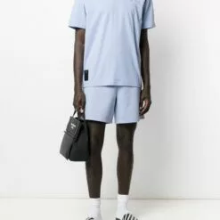 MCQ Logo Patch Cotton T-shirt In 5355 Blue - T-Shirts -MCQ store online 16391631 31612859 600