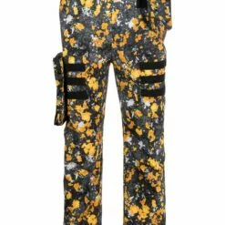 MCQ Abstract-print Cargo Trousers In 7803 - Regular & Straight-Leg Trousers