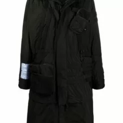 MCQ Albion Utility Coat In 1000 BLACK - Raincoats