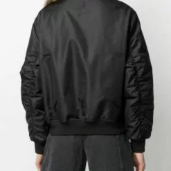 MCQ Tonal Bomber Jacket In 1000 DARKEST BLACK - Bomber Jackets -MCQ store online 16448053 32137351 600