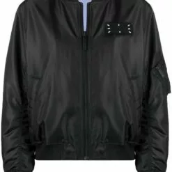 MCQ Tonal Bomber Jacket In 1000 DARKEST BLACK - Bomber Jackets