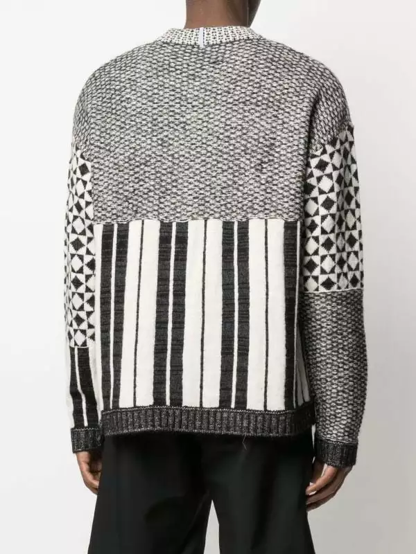 MCQ Patchwork Knitted Jumper In 1112 Blackchalk - Jumpers 6 MCQ Patchwork Knitted Jumper In 1112 Blackchalk - Jumpers - Image 4
