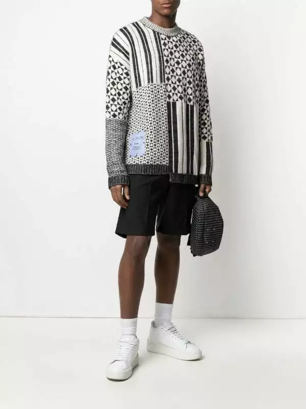 MCQ Patchwork Knitted Jumper In 1112 Blackchalk - Jumpers 4 MCQ Patchwork Knitted Jumper In 1112 Blackchalk - Jumpers - Image 2