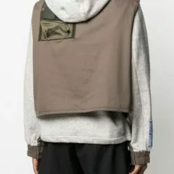 MCQ Panelled Cotton Hoodie In 1330 GREYMELANGE - Hoodies -MCQ store online 16483530 32290849 600