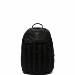 MCQ Logo-patch Backpack In 1000 BLACK - Backpacks