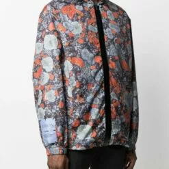 MCQ Abstract Floral Print Jacket In LICHENORANGE - Hooded Jackets -MCQ store online 16489109 32112630 600