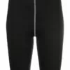 MCQ Logo-patch Cycling Shorts In 1000 DARKEST BLACK - Knee-Length Shorts