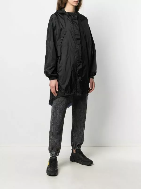 MCQ Lightweight Hooded Raincoat In 1000 DARKEST BLACK - Trench & Raincoats 5 MCQ Lightweight Hooded Raincoat In 1000 DARKEST BLACK - Trench & Raincoats - Image 3