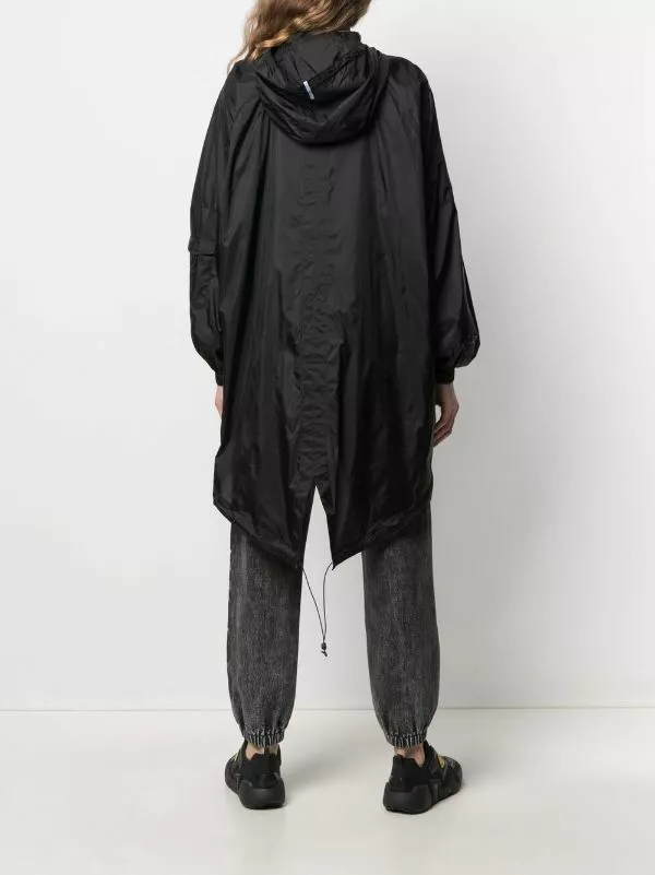 MCQ Lightweight Hooded Raincoat In 1000 DARKEST BLACK - Trench & Raincoats 6 MCQ Lightweight Hooded Raincoat In 1000 DARKEST BLACK - Trench & Raincoats - Image 4