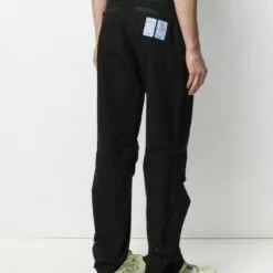 MCQ Logo-patch Cargo Trousers In DARKEST BLACK - Regular & Straight-Leg Trousers -MCQ store online 16514728 32555566 600