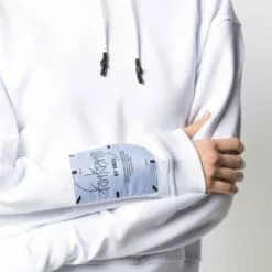 MCQ Graphic-print Cotton Hoodie In 9000 OPTIC WHITE - Hoodies -MCQ store online 16522037 32342352 600