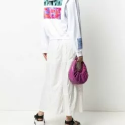 MCQ Graphic-print Cotton Hoodie In 9000 OPTIC WHITE - Hoodies -MCQ store online 16522037 32444161 600