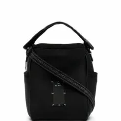MCQ Stitch-print Tote Bag In 1000 BLACK - Tote Bags