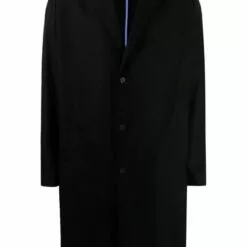 MCQ Single-breasted Wool Coat In 1000 BLACK - Single Breasted Coats