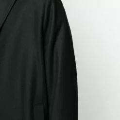 MCQ Single-breasted Wool Coat In 1000 BLACK - Single Breasted Coats -MCQ store online 16524689 32234186 600
