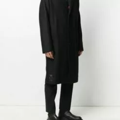 MCQ Single-breasted Wool Coat In 1000 BLACK - Single Breasted Coats -MCQ store online 16524689 32234188 600