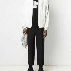 MCQ Tonal-panelled Bomber Jacket In 9001 BIANCO - Bomber Jackets -MCQ store online 16532125 32453892 600