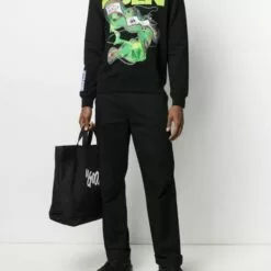 MCQ Stitch-print Straight Leg Trousers In 1000BLACK - Regular & Straight-Leg Trousers 8 MCQ Stitch-print Straight Leg Trousers In 1000BLACK - Regular & Straight-Leg Trousers -MCQ store online 16573400 32465966 600