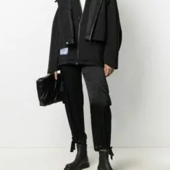 MCQ Hooded Layered Jacket In 1000 BLACK - Bomber Jackets -MCQ store online 16590252 32637968 600