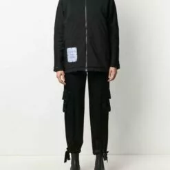 MCQ Hooded Layered Jacket In 1000 BLACK - Bomber Jackets -MCQ store online 16590252 32637971 600