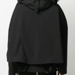 MCQ Hooded Layered Jacket In 1000 BLACK - Bomber Jackets -MCQ store online 16590252 32637972 600