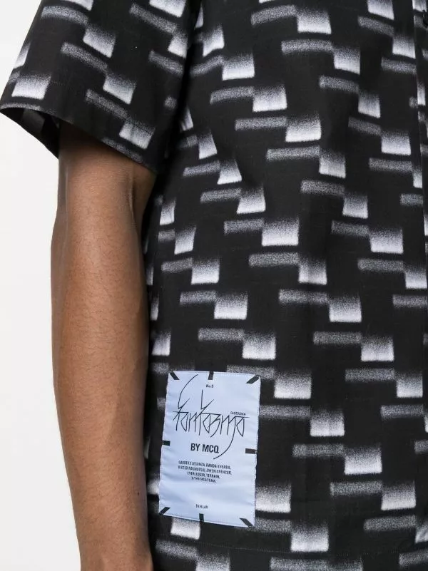 MCQ Gradient-effect Cotton Shirt In 1247 CARBON - Shirts 7 MCQ Gradient-effect Cotton Shirt In 1247 CARBON - Shirts - Image 5