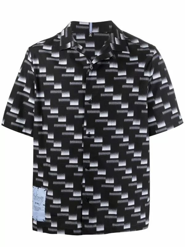 MCQ Gradient-effect Cotton Shirt In 1247 CARBON - Shirts 3 MCQ Gradient-effect Cotton Shirt In 1247 CARBON - Shirts
