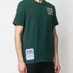MCQ Game Over Print T-shirt In VARSITY GREEN - T-Shirts -MCQ store online 16615668 32561803 600