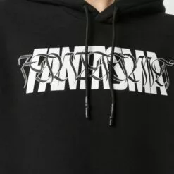 MCQ Fantasma Slogan Print Hoodie In 1000 BLACK - Hoodies -MCQ store online 16626136 32600708 600