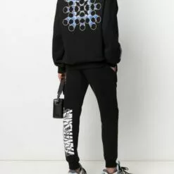 MCQ Fantasma Slogan Print Hoodie In 1000 BLACK - Hoodies -MCQ store online 16626136 32600710 600
