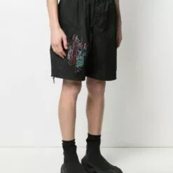 MCQ Embroidered-design Shorts In Bruise Tie Dye - Deck Shorts -MCQ store online 16643391 32582740 600